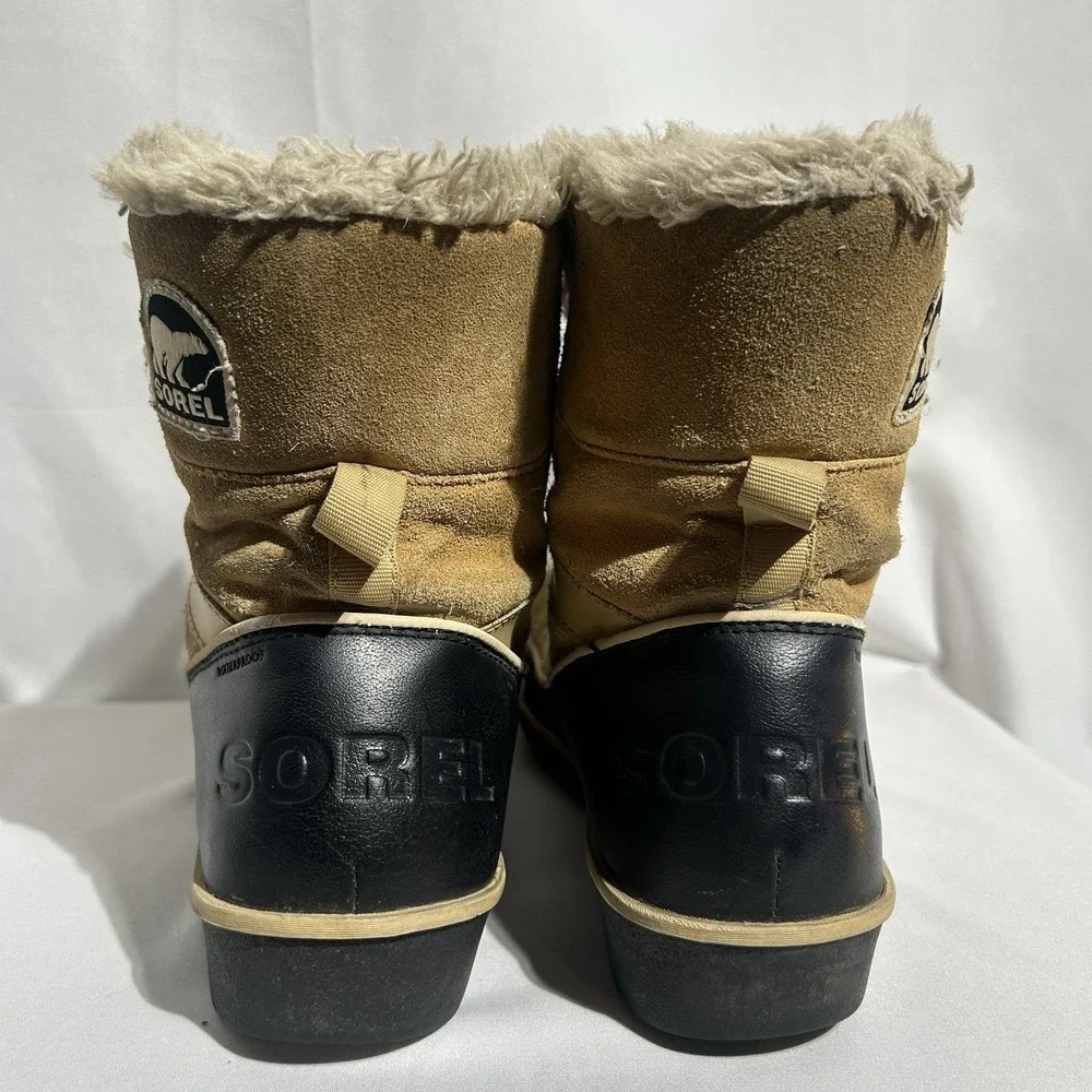 SOREL Womens Winter Snow Tivoli II Suede Short Boot NL2089-373 Sz 8.5 Waterproof